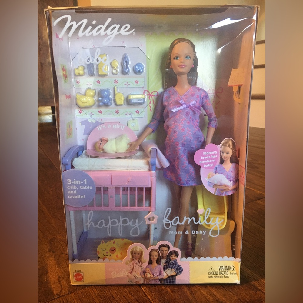 Midge & Baby - Pregnant Barbie! 2002 Mint in Box!